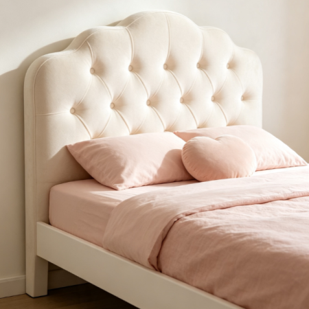 Upholstered Princess Bed for Children