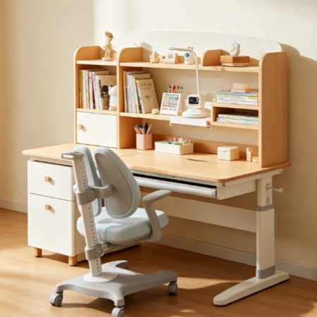 Multifunctional Children's Desk and Storage Unit